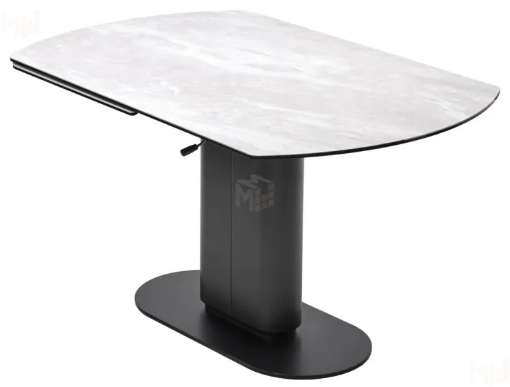 Стол KAI 140 TL-109, испанская керамика / Темно-серый / Черный