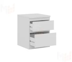 Тумба Кастор 2 ящика (белый)