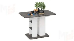 Стол раздвижной Мюнхен Тип 2 Белый Ясень, Ателье темный