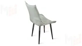 Стул Фэнди К1С  Черный муар, Велюр Confetti Silver