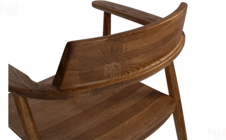 Кресло деревянное из массива дуба Сэн Дуб темный