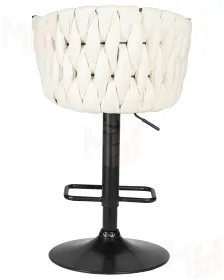 Стул барный DOBRIN LEON (кремовая ткань (LAR 275-33))