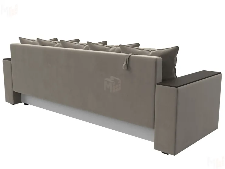 Диван прямой Дубай Лайт полки справа ( Бежевый )