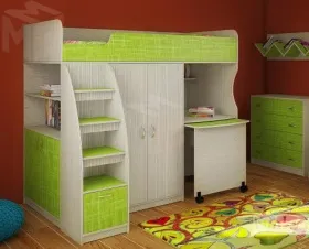 Кровать-чердак Фанки Кидз 18