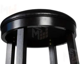 Круглый барный табурет DOBRIN BOB BAR (капучино, черный)