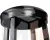 Круглый барный табурет DOBRIN BOB BAR (капучино, черный)
