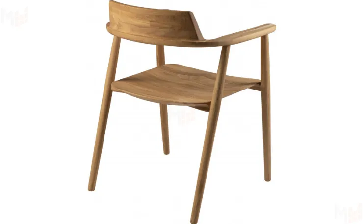 Кресло деревянное из массива дуба Сэн Дуб натуральный