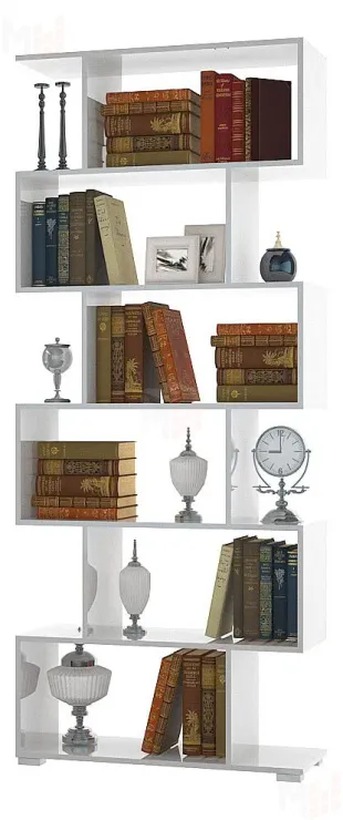 Стеллаж НК-мебель Слим Белый ЛДСП