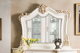 Гостиная Джоконда (сервант и комод), крем и крем/глянец