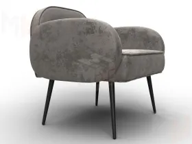 Кресло Лига-086 ( велюр NUVOLA 27 серо-бежевый )