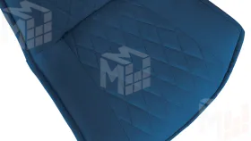 Стул Фэнди К1С  Белый матовый, Велюр Confetti Blue