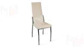 Стул Кредо Хром, к/з Бежевый Ваниль 890