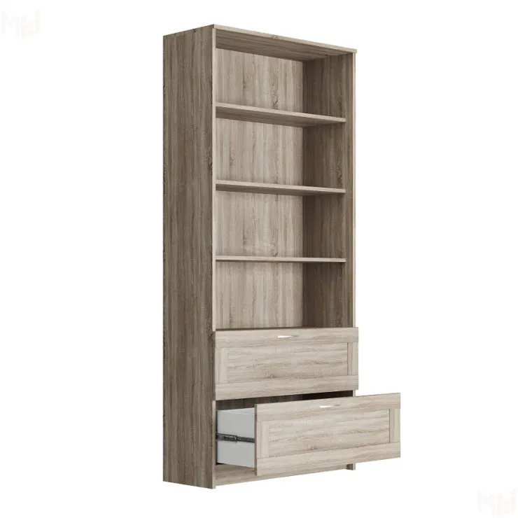 Стеллаж Сириус 2 ящика 78*190 см (сонома)