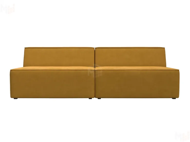 Диван прямой модульный Монс ( BRUT 10 желтый )