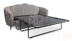 Диван Гравита 3х местный серый серебро