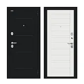 Входная металлическая дверь Сити Kale Букле черное/Off-white