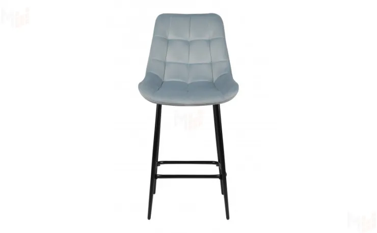 Полубарный стул Эйден Confetti dusty blue/черный