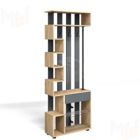 Прихожая Мини-Лайт МЛ-1 Дуб крафт золотой/графит