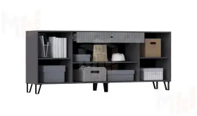 Гостиная Оливия графит, комплект 1