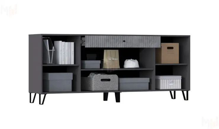 Гостиная Оливия графит, комплект 1