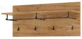 Вешалка ГРЕТТА  900  с полкой  Дуб Крафт золотой