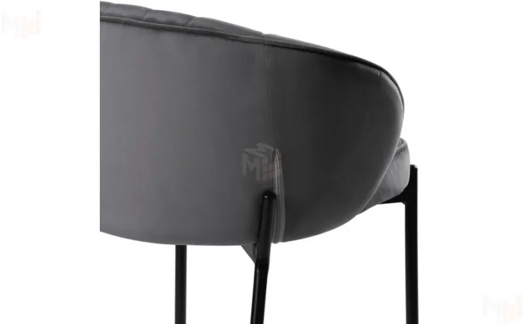 Полубарный стул Миэль темно-серый/черный