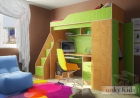 Кровать-чердак Фанки Кидз 11