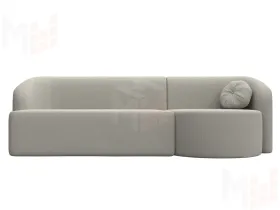 Диван прямой Лига-027 угол правый ( Амур бежевый )