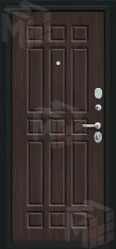 Входная металлическая дверь Мило Букле черное/Wenge Veralinga