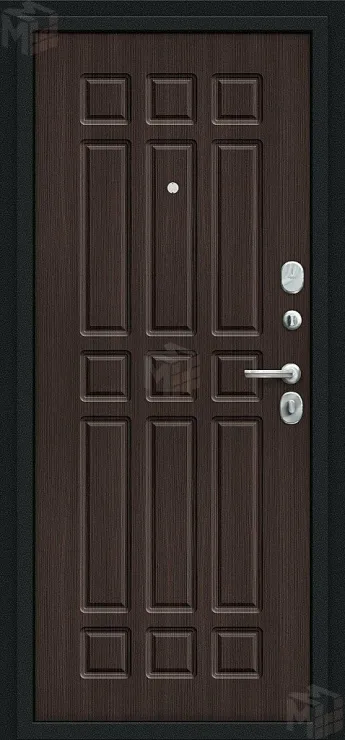 Входная металлическая дверь Мило Букле черное/Wenge Veralinga