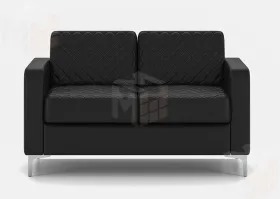 Двухместный офисный диван CHAIRMAN АКТИВ чёрный