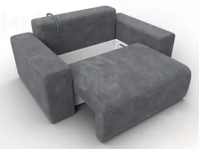 Кресло Лига-036 НПБ ( BRUT 16 темно-серый )