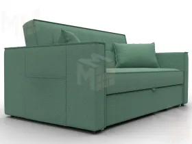Диван прямой Лига-104 (140) ( Амур 11 зеленый )