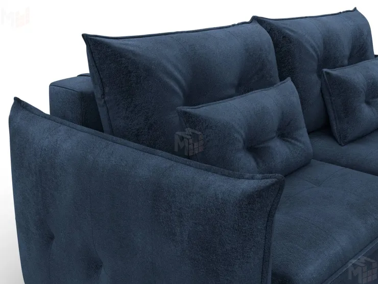 Диван прямой Лига-100 НПБ ( TOWER 13 синий )