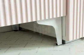 Тумба Зефир  115.01 белое дерево/пудра розовая (эмаль)