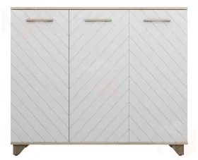 Комод Стокгольм (дуб сонома/белый матовый)