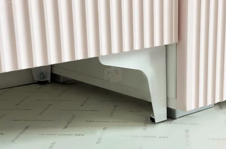 Тумба Зефир  115.01 белое дерево/пудра розовая (эмаль)