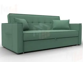 Диван прямой Лига-104 (160) ( Амур 11 зеленый )