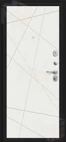 Входная металлическая дверь Граффити-5 Букле черное/Super White