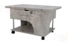 Стол-трансформер Стэп Цемент Светлый