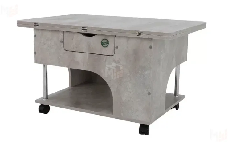 Стол-трансформер Стэп Цемент Светлый