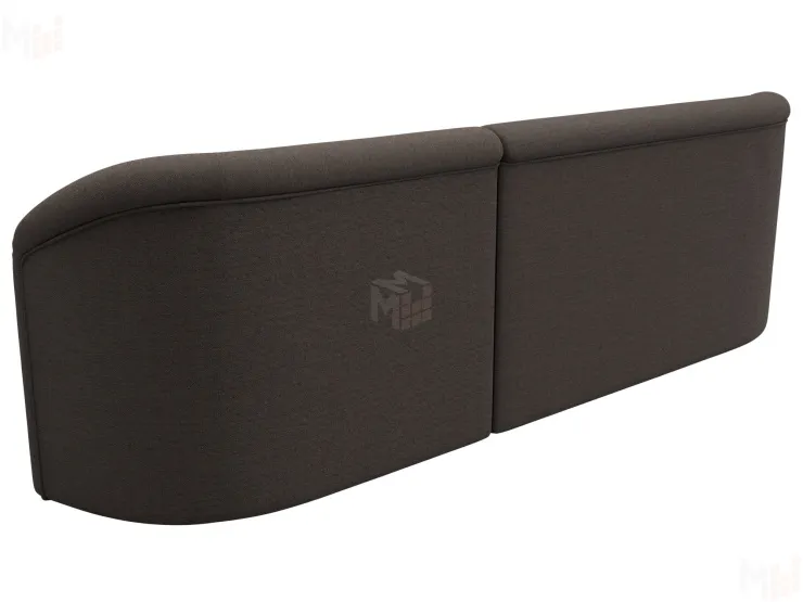 Диван прямой Лига-027 угол правый ( Амур коричневый )