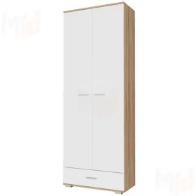 Шкаф с ящиком ИТАЛИЯ ШК1Я-800 сонома/белый глянец