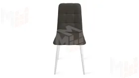 Стул Аспен К1С Белый матовый, Велюр Confetti Stone