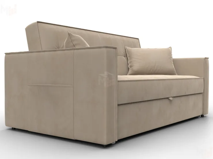 Диван прямой Лига-104 (140) ( SEVEN 729 бежевый )