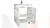 Тумба с раковиной Cube Elen 65 см