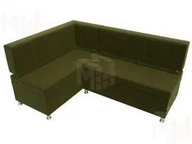 Диван кухонный угловой Стайл левый угол ( Зеленый )