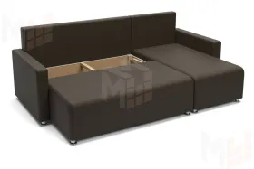 Угловой диван Челси (ромбы коричневый)