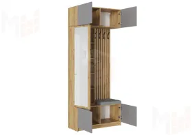 Прихожая Бостон со шкафом ШК-003 (серый шифер)