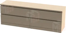 Комод Varma 4D шпон беленый дуб